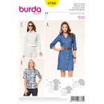 Patron burda 6760 robe et veste - burda - mondial tissus