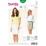 Patron burda 6769 jupe - burda - mondial tissus
