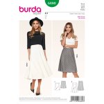 Patron burda 6880 jupe - burda - mondial tissus