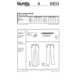 Patron burda 6933 pantalon fusel� homme du 44 au 54 - burda - mondial tissus