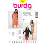 Patron burda 7031 robe et t - shirt - burda - mondial tissus