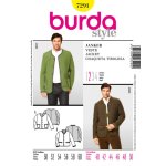 Patron burda 7291 veste  boutons homme du 50 au 60 - burda - mondial tissus