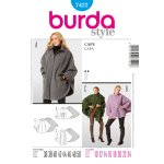 Patron burda 7422 cape - burda - mondial tissus