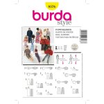 Patron burda 8576 - v�tements de poup�es - burda - mondial tissus