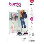 Patron burda 9256 - cornet d'colier / trousse / sac de sport - burda - mondial tissus