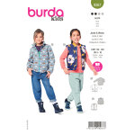 Patron burda 9268 - manteau et veste  col claudine - burda - mondial tissus