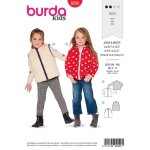 Patron burda 9290 veste - gilet enfant avec fermeture  glissire de 4  11 ans - burda - mondial tissus ...