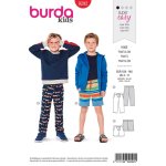 Patron burda 9292 pantalon ? short ? ceinture extensible - burda - mondial tissus