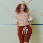 Patron burda 9303 tops, tunique & t - shirts fille  manches intgres volantes - de 6  11 ans - burda ...