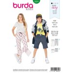 Patron burda 9324 - pantalon et short pour enfants de 9 � 14 ans - burda - mondial tissus