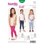 Patron burda 9415 kids legging fille de 3  10 ans - burda - mondial tissus