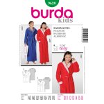 Patron burda 9620 kids peignoir - burda - mondial tissus