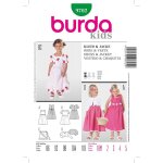 Patron burda 9702 - robe et veste kids - burda - mondial tissus