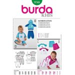 Patron burda 9748 kids ensemble de 6 mois � 2 ans - burda - mondial tissus