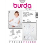 Patron burda 9804 kids robe de baptme de 3  18 mois - burda - mondial tissus