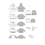 Patron burda creative 7903 robes de poupes - burda - mondial tissus