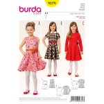 Patron burda kids 9379 robe - burda - mondial tissus