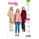 Patron burda manteau b 5872 - burda - mondial tissus