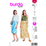 Patron burda n5725 - jupe 38 - 48 - burda - mondial tissus