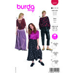 Patron burda n 5771 blouse 34 - 48 - burda - mondial tissus