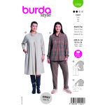 Patron burda n 5782 robe / pull - over 44 - 54 - burda - mondial tissus