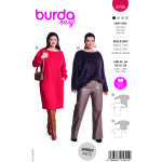 Patron burda n� 5796 robe / tee - shirt 44 - 54 - burda - mondial tissus