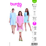 Patron burda n 5804 robe t 34  48 - burda - mondial tissus
