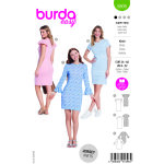 Patron burda n 5805 robe t 34  48 - burda - mondial tissus