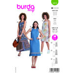 Patron burda n 5810 robe t 34  48 - burda - mondial tissus