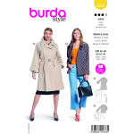 Patron burda n 5824 veste et manteau t 36  46 - burda - mondial tissus