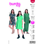 Patron burda n 5829 robe t 34  48 - burda - mondial tissus