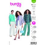 Patron burda n 5830 veste t 34  48 - burda - mondial tissus