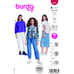 Patron burda n 5831 chemise t 34  48 - burda - mondial tissus