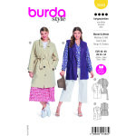 Patron burda n 5840 manteau et gilet t 46  60 - burda - mondial tissus