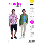 Patron burda n 5842 chemise t 48  58 - burda - mondial tissus
