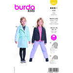 Patron burda n 9215 veste & manteau 5 - 10 ans - burda - mondial tissus