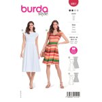 Patron burda robe 34 - 44 rf b 5901 - burda - mondial tissus