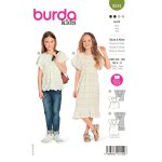 Patron burda robe & blouse 104 - 146 r�f b 9244 - burda - mondial tissus