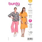 Patron burda robe & blouse 34 - 44 b5921 - burda - mondial tissus