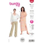 Patron burda robe & tee - shirt 34 - 44 ref b 5893 - burda - mondial tissus