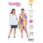 Patron burda robe & tunique 34 - 54 b5917 - burda - mondial tissus