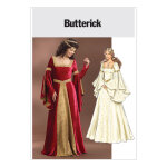 Patron butterick 4571ee - dguisement robe historique 42 au 48 - butterick - mondial tissus