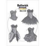 Patron butterick 6338e5 bustier dames de 44  50 - butterick - mondial tissus