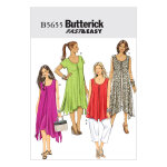 Patron butterick b5655rr top, robe, pantalon femme 46 - 52 - butterick - mondial tissus