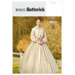 Patron butterick b5831f5 robe et jupon femme 44 - 52 - butterick - mondial tissus
