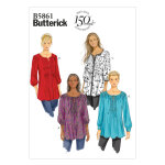 Patron butterick b5861b5 top, blouse femme 36 - 44 - butterick - mondial tissus