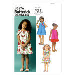 Patron butterick b5876ccb robe bb, 1an - 4ans - butterick - mondial tissus