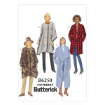 Patron butterick b6250zz , veste, manteau femme 44 - 54 - butterick - mondial tissus