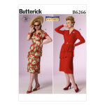 Patron butterick b6266a5 dguisement, robe, jupe femme 34 - 42 - butterick - mondial tissus