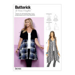 Patron butterick b6466mis top, jupe, blouse femme 34 - 50 - butterick - mondial tissus